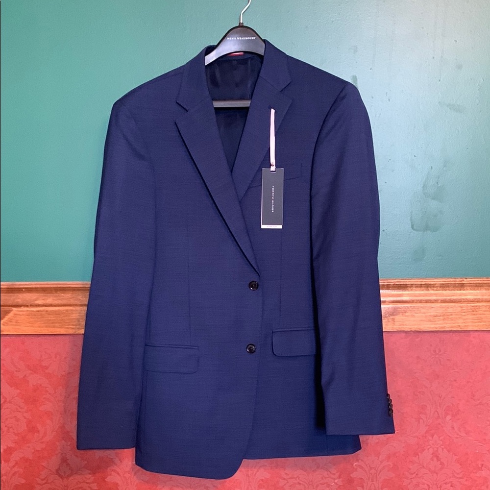 Tommy Hilfiger Blue Sport Coat - 40R Stretch